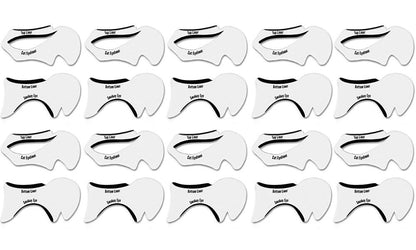 20Pcs Eyeliner Stencil Set