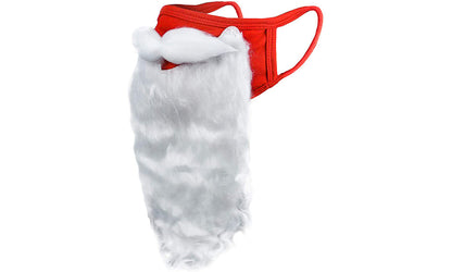 Charistmas Santa Beard Face Mask Costume for Adults For Xmas Cosplay Party