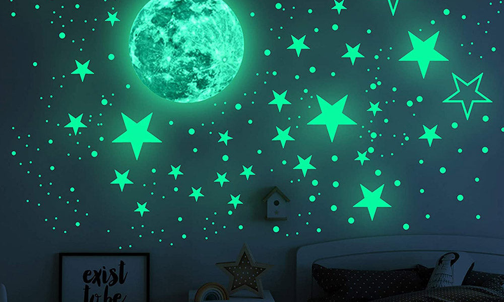 435pcs Glow in dark Wall Stickers