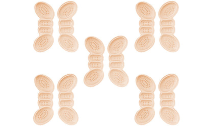 5-Pairs Self-Adhesive Heel Grips with Anti-Slip Dots