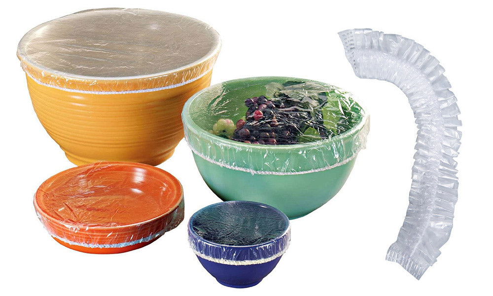 100pcs Clear Plastic Food Bowl Seal