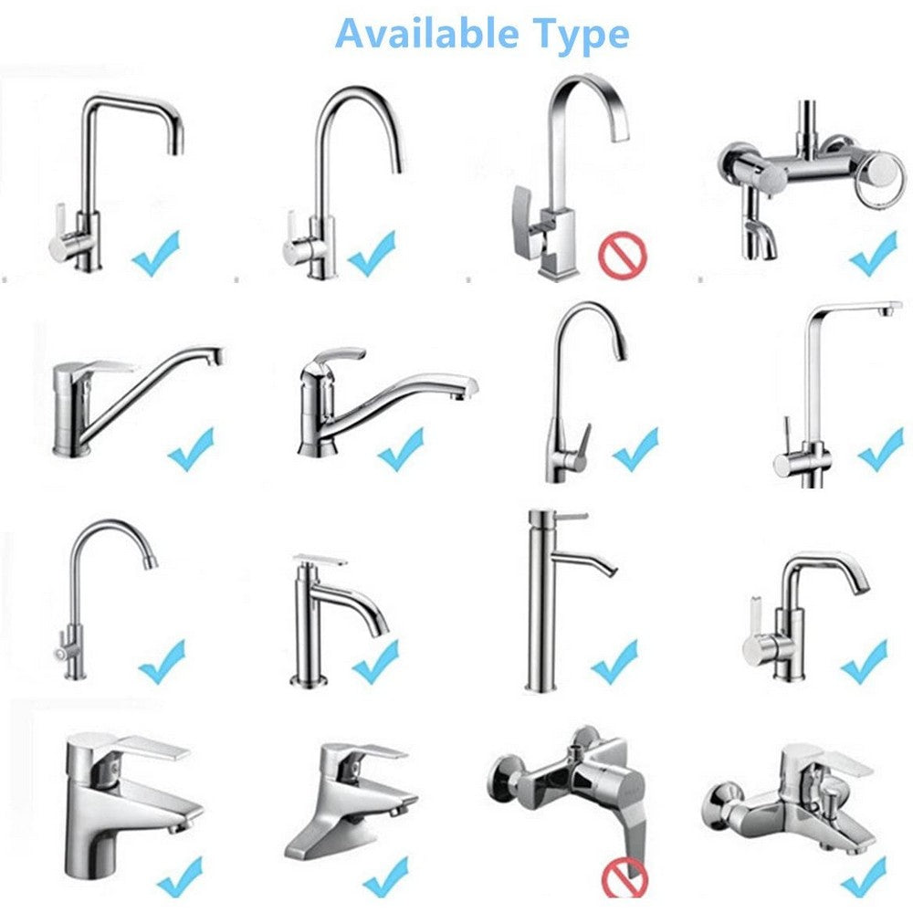 2 Modes Kitchen Sink 360 Flexible Extension Hose Faucet Sprayer Attachment Water Saving Long Nozzle