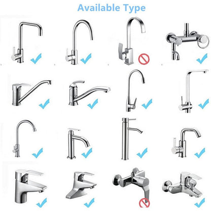 2 Modes Kitchen Sink 360 Flexible Extension Hose Faucet Sprayer Attachment Water Saving Long Nozzle