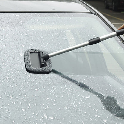 Car Windshield Glass Cleaning Tools Car Window Wiper Cleaning Cloth with Extendable Handle