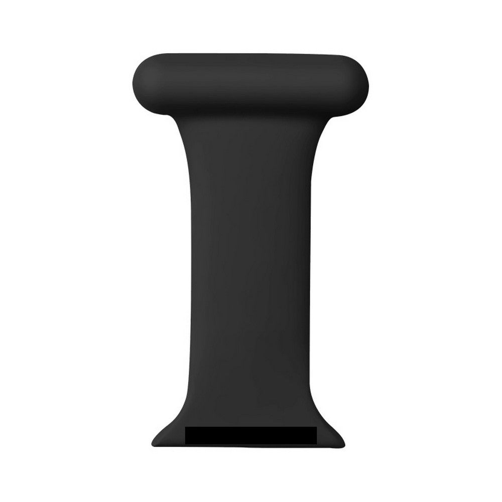 Silicone Replacement Watch Band Pin On Brooch Watch Band for Apple Watch 42mm 44mm Black and White
