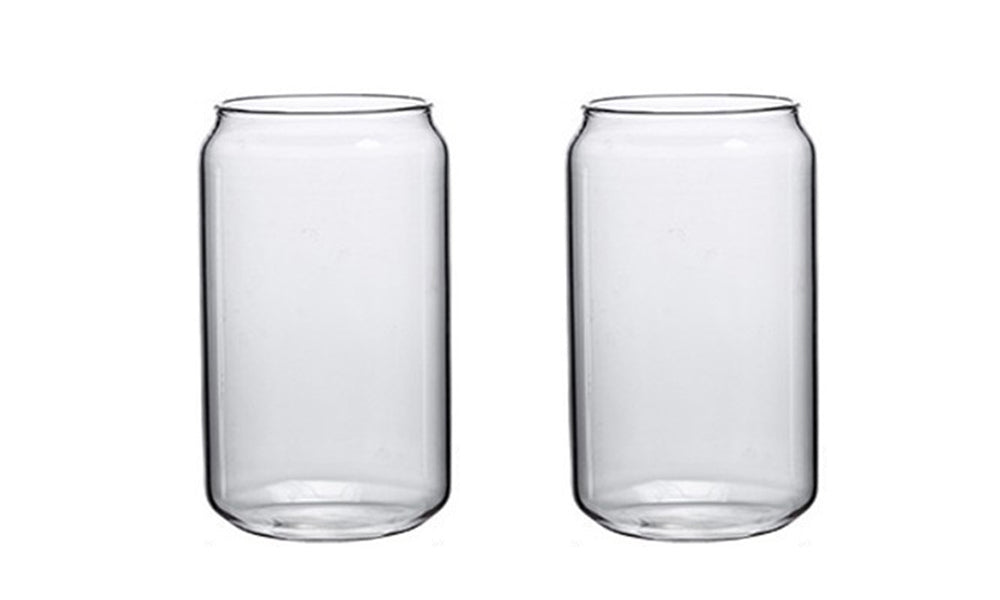 Set of 2pcs Can Shaped Drinking Glasses
