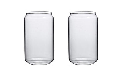 Set of 2pcs Can Shaped Drinking Glasses