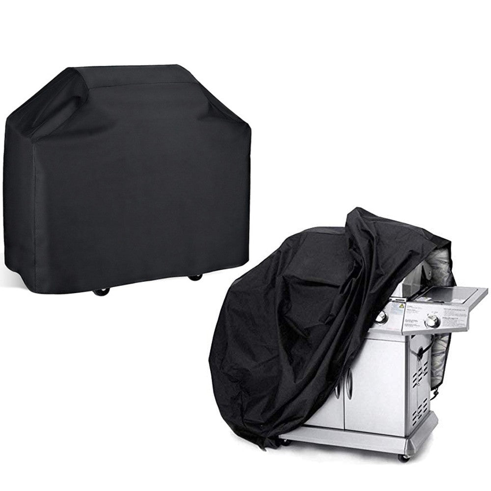 Weather Resistant 210T Polyester Silver Coating Cover Outdoor Grill BBQ Gas Grill Cover Fire Pit Cover UV Protector Barbecue Accessories