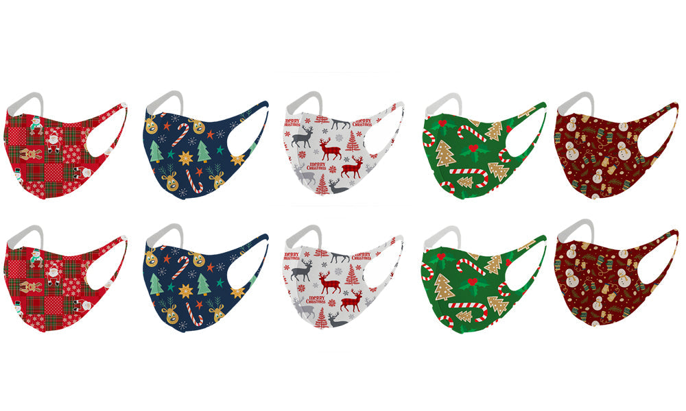 Christmas Themed Washable Face Masks