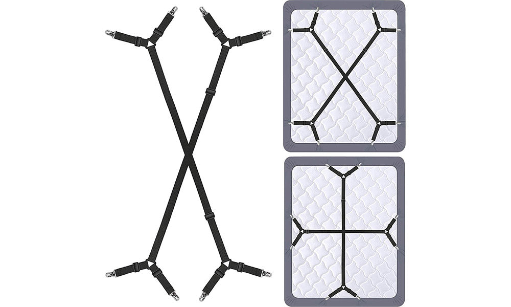 Adjustable Crisscross Bed Sheets Holder