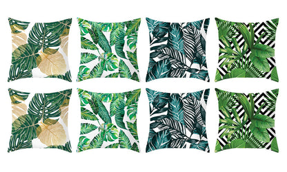 8pcs Leaves Printed Pillowcase