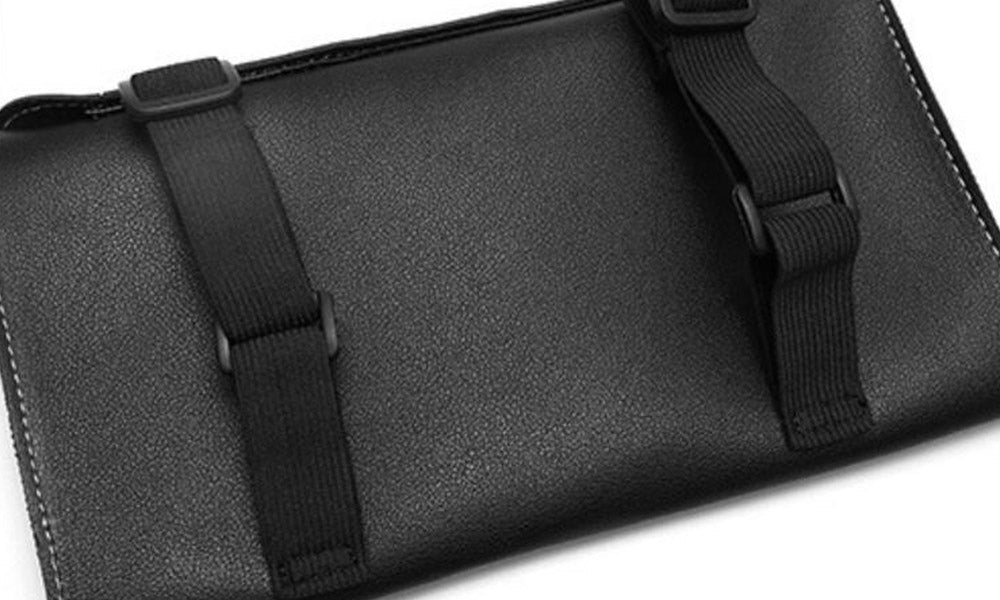 PU Leather Car Visor Tissue Holder