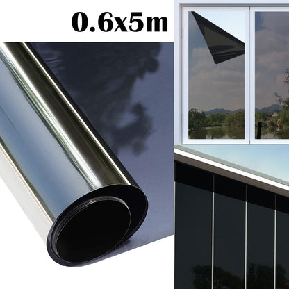 One Way Window Film Mirror Effect Tint Glass Cover Daytime Privacy Protecting Film