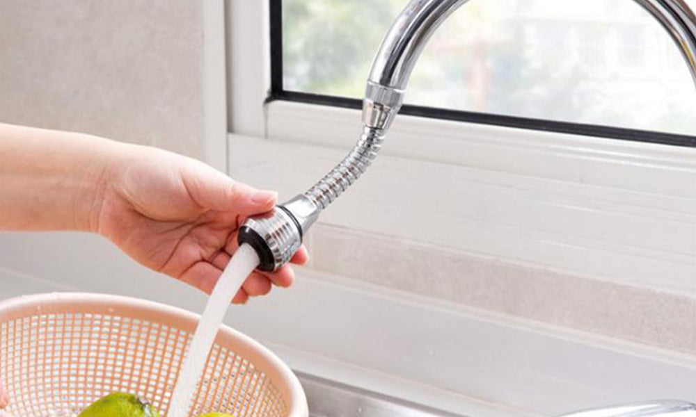 2 Modes Kitchen Sink 360 Flexible Extension Hose Faucet Sprayer Attachment Water Saving Long Nozzle