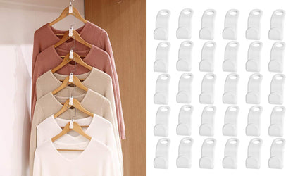 30-Pieces Clothes Hanger Connector Hooks