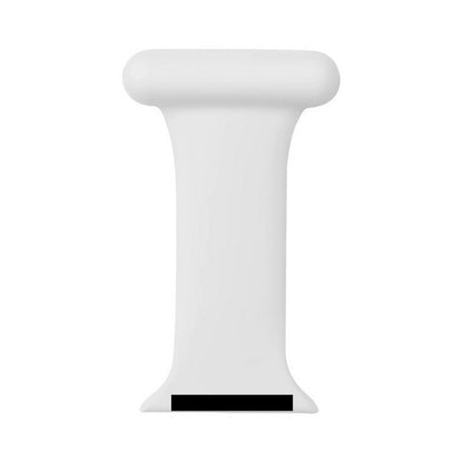 Silicone Replacement Watch Band Pin On Brooch Watch Band for Apple Watch 42mm 44mm Black and White