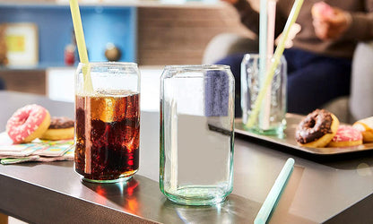Set of 2pcs Can Shaped Drinking Glasses