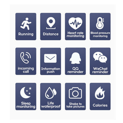 116plus 12 In 1 Waterproof Smart Watch Sports Fitness Tracker with Heart Rate Monitor for Men and Women