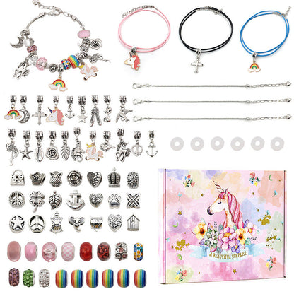 DIY Charm Bracelet Making Kit Handmade Bracelet Set Charm Bracelet Making Accessories Jewellery Making Set for Girls