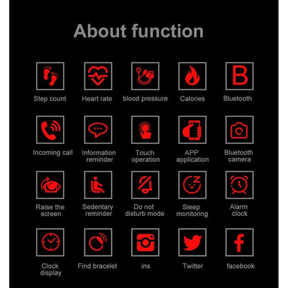 20 In 1 115plus Water Resistant Smart Fitness Tracker Bands Sport Bluetooth Smart Touch Wristband Health Monitoring Bracelet