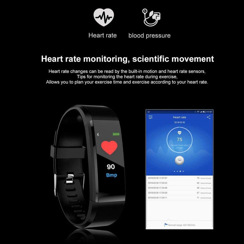 20 In 1 115plus Water Resistant Smart Fitness Tracker Bands Sport Bluetooth Smart Touch Wristband Health Monitoring Bracelet