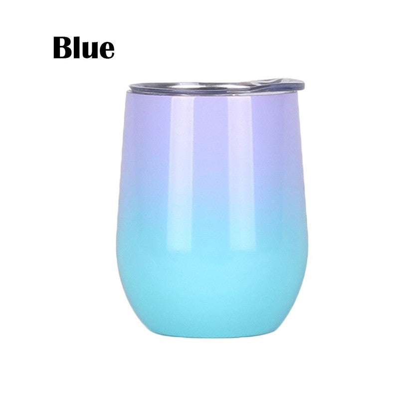 2 Pack of 12 OZ Stainless Steel Wine Glass Mug