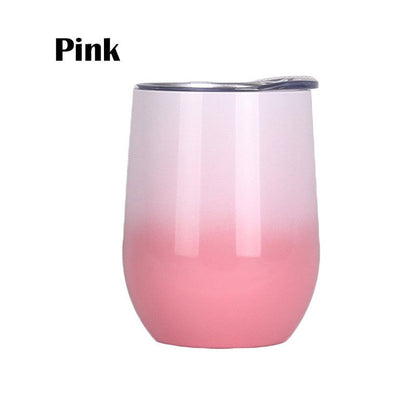 2 Pack of 12 OZ Stainless Steel Wine Glass Mug