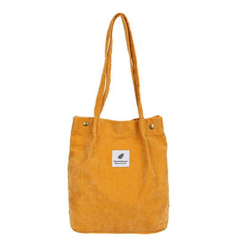 Corduroy Large Capacity Shoulder Bags