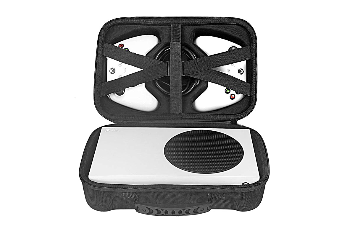 Travel Hard Carrying Case Compatible with Xbox Series S Game Console Travel Storage Bag for Wireless Controllers and Accessories
