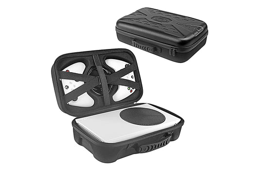 Travel Hard Carrying Case Compatible with Xbox Series S Game Console Travel Storage Bag for Wireless Controllers and Accessories