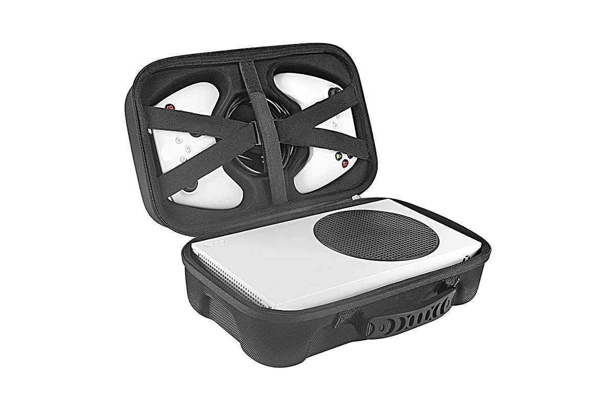 Travel Hard Carrying Case Compatible with Xbox Series S Game Console Travel Storage Bag for Wireless Controllers and Accessories