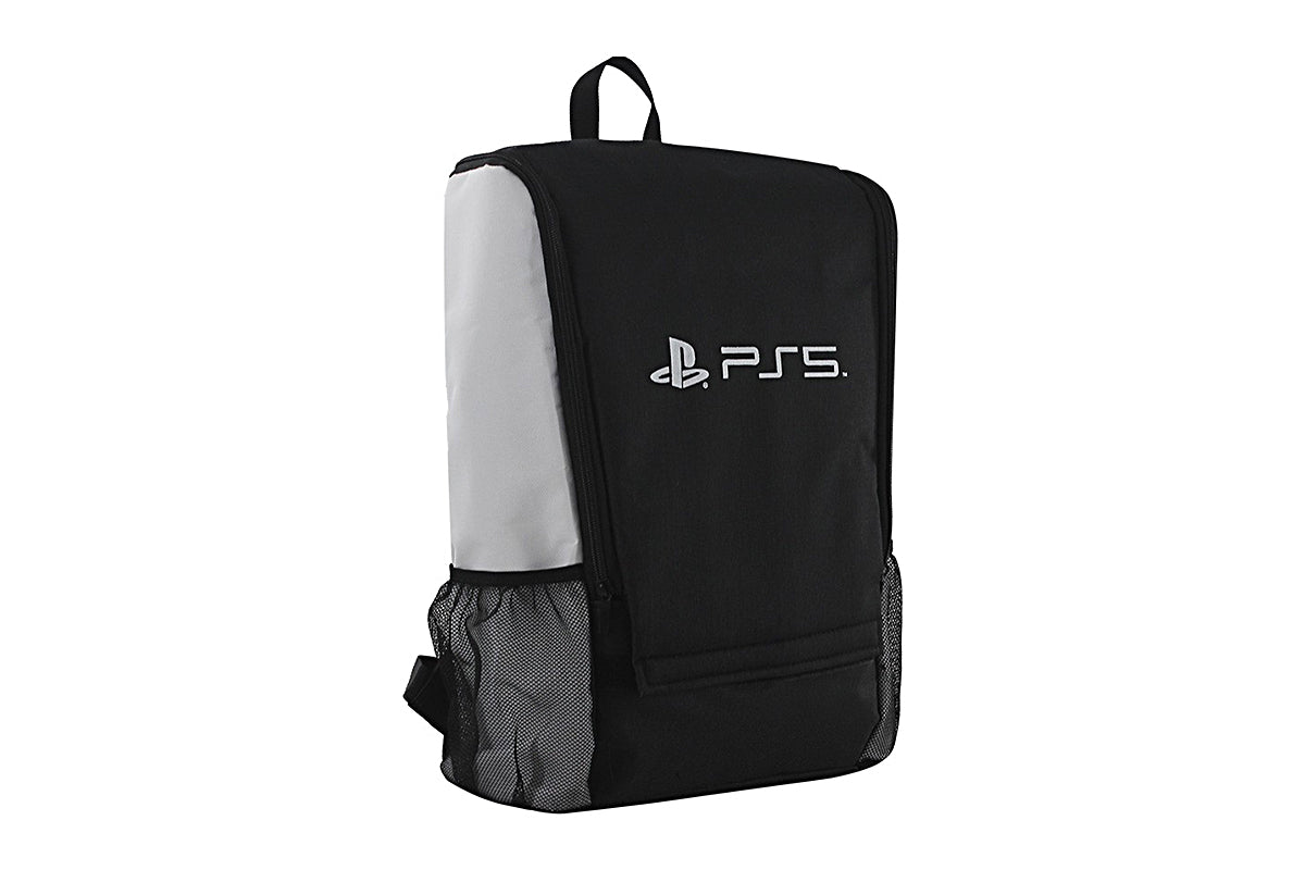 Travel Carrying Case Handbag Backpack for PS5 Bag Game Console Backpack Playstation 5 Console Travel Bag PS5 Set Multi Function-Black and white with logo