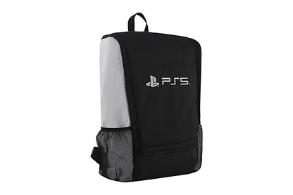 Travel Carrying Case Handbag Backpack for PS5 Bag Game Console Backpack Playstation 5 Console Travel Bag PS5 Set Multi Function-Black and white with logo