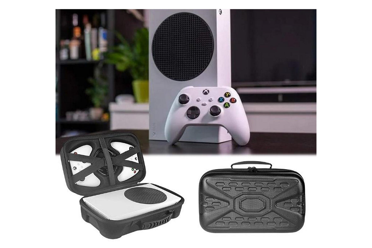 Travel Hard Carrying Case Compatible with Xbox Series S Game Console Travel Storage Bag for Wireless Controllers and Accessories