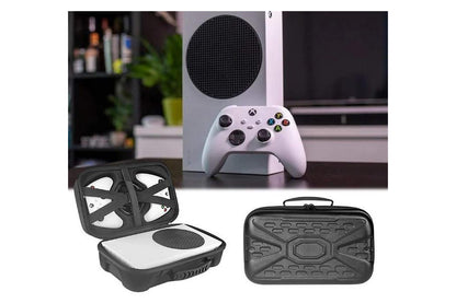 Travel Hard Carrying Case Compatible with Xbox Series S Game Console Travel Storage Bag for Wireless Controllers and Accessories