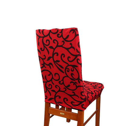 4Pcs Stretch Dining Chair Cover -Red
