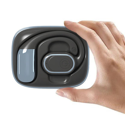 Bluetooth Open Ear Earbuds Wireless Headphones with Earhooks Air Conduction Headset with Mic for Running Workout Black