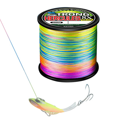 500m Multicolor PE Braided Fishing Line 8 Strands Braid Fishing Line