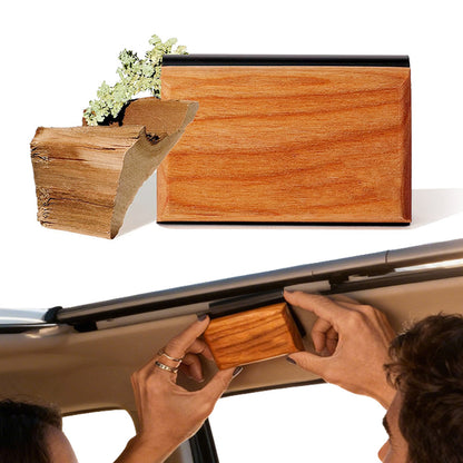 Car Air Freshener Wood Air Freshener Long Lasting Natural Car Fresheners-Amber Ebony