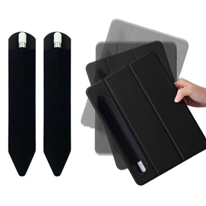 2Pcs Stylus Holder Adhesive Pen Sleeve for Apple Pencil Capacitive Pen-Black