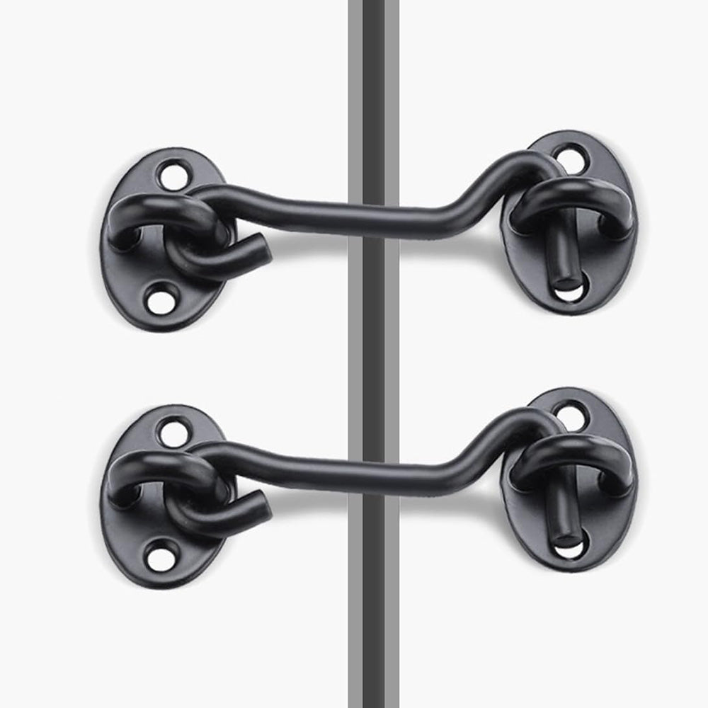 2PCS Stainless Steel Gate Latch Cabin Hook And Eye Latch Lock For Barn Door