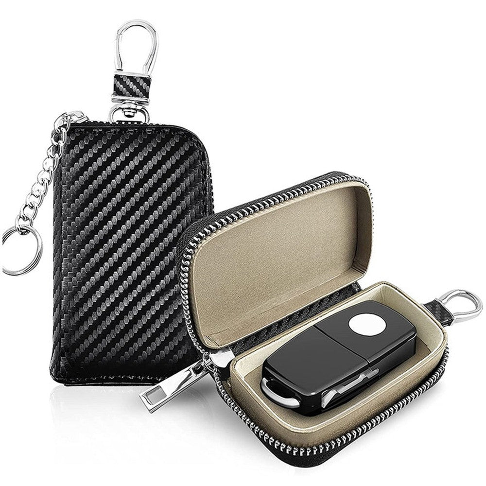 Faraday Bag Key Fob Protector RFID Signal Barrier Anti-Theft Pouch-Black