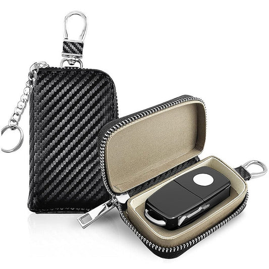 RFID Signal Barrier Faraday Bag Key Fob Protector - Black