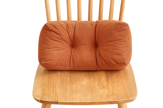 Lumbar Support Pillow PP Cotton Low Back Pillow Office Chair Lumbar Cushion-Orange