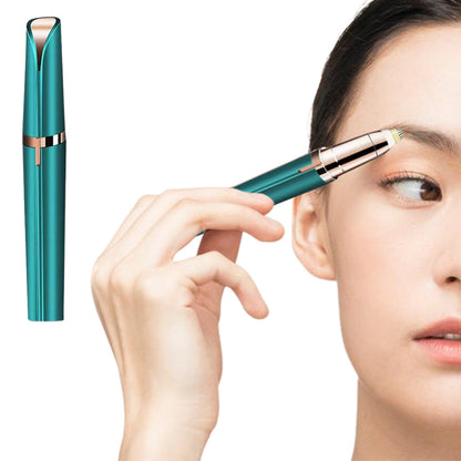 Automatic Electric Eyebrow Trimmer Hair Removal Eyebrow Knife Green