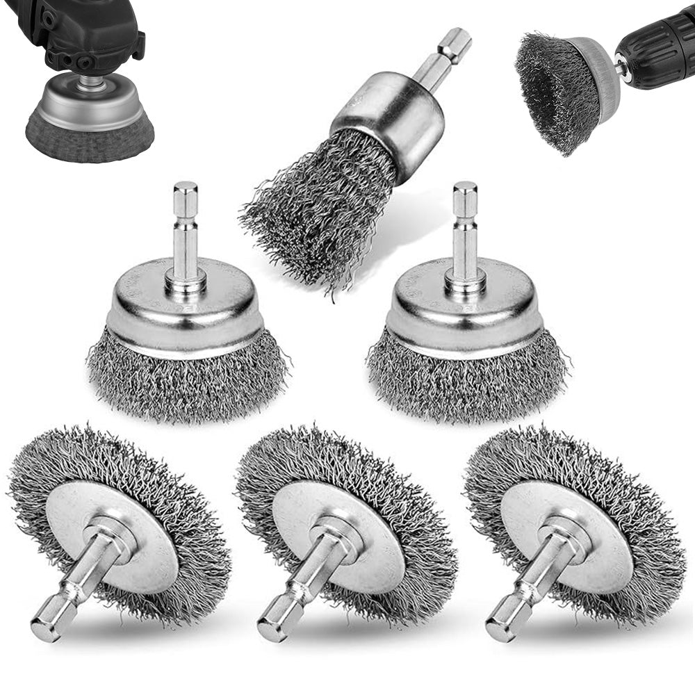 6Pieces Wire Brushes Set