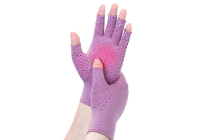 Women Arthritis Compression Gloves Anti-Slip for Hand Pain and Osteoarthritis -Puple