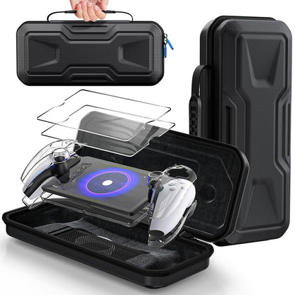 Portable Handheld Storage Case Protective Carry Bag for PS5 Portal Travel Use-Black