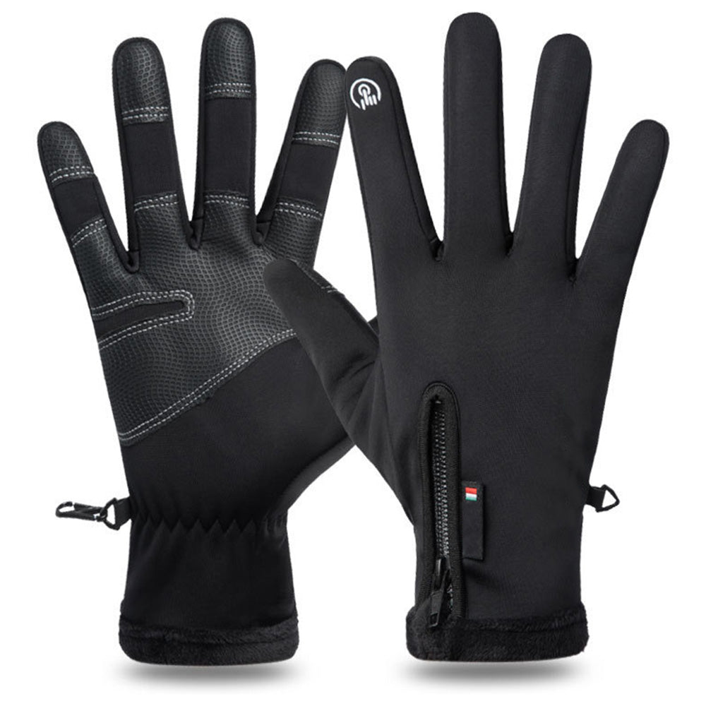 Winter Gloves Thermal Touch Screen Windproof Warm Outdoor Cold Weather-Black