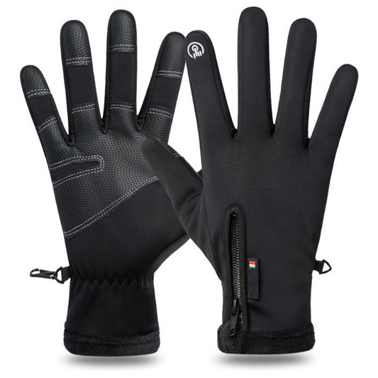 Winter Gloves Thermal Touch Screen Windproof Warm Outdoor Cold Weather-Black